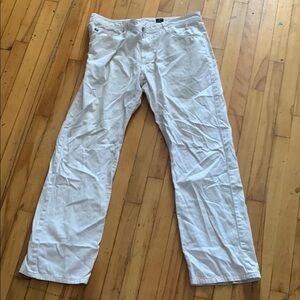 AG Adriano Goldschmied Classic White Trousers